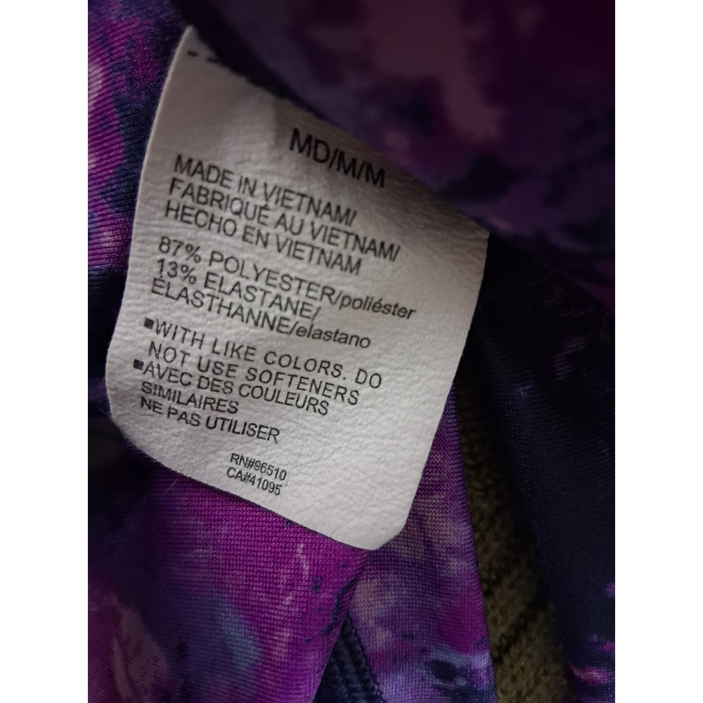 Under Armour Leggings Womens Medium Purple Tie Dye Compression 1365338 - Picture 4 of 6
